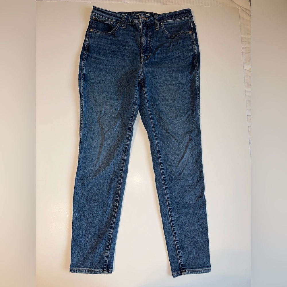 Madewell Women’s 29 Curvy High-Rise Skinny Jeans 26” Inseam Stretch Denim